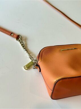 Steve Madden Orange Crossbody with Gold Chain